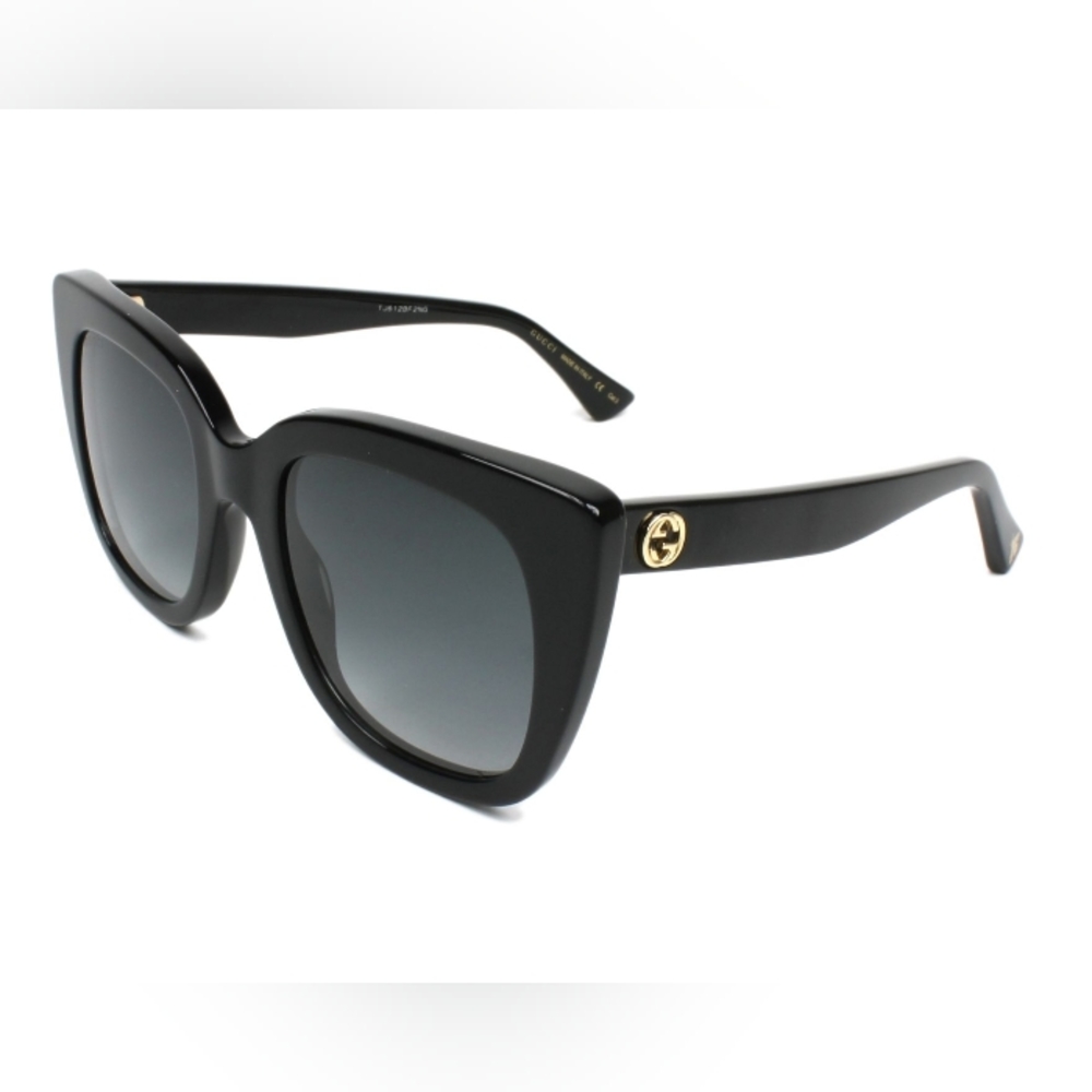 NEW GUCCI CAT-EYE WOMEN'S SUNGLASSES GG0163SN 001 BLACK GUCCI EYEWEAR GG0163SN - Picture 7 of 9